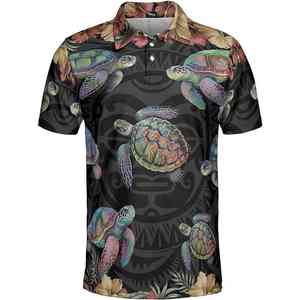 Polo en coton piqué pour homme, coupe décontractée, impression de logo, vente en gros, vêtements de golf, vêtements de bureau - Product Image 2