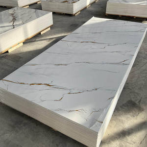 Panneaux muraux décoratifs intérieurs modernes en PVC marbré écologiques pour appartement avec dimensions 1220x2440mm/2800mm/2900mm - Product Image 4