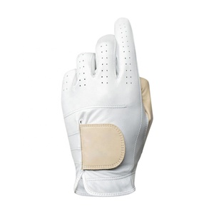 Guantes de golf de mujer de alta calidad con estampado por sublimación de camuflaje con logotipo personalizado, piel auténtica Cabretta completa para mano izquierda - Product Image 1