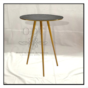 Brass Antique Side/Bàn cà phê hiện đại sang trọng với chất lượng cao nhôm đúc embosed Top chân sắt thanh lịch làm tổ thiết kế - Product Image 3