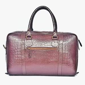 กระเป๋าทรงดัฟเฟิลกีฬาสำหรับผู้ชายกระเป๋าหนังโลโก้ออกแบบได้ตามต้องการทำด้วยมือกระเป๋าเดินทางข้ามคืนสำหรับเล่นกีฬา - Product Image 2