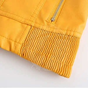 Trendy Women's <b>Quilted</b> Jacket OEM Custom Breathable Lightweight PU Leather Fashion Jacket Adults Casual Streetwear Outerwear - Product Image 5