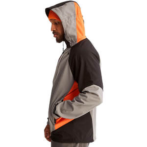 Chaqueta acolchada para lluvia con diseño de logotipo personalizado para hombre, chaqueta impermeable Softshell de nailon para hombre - Product Image 2