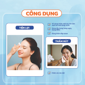 Toalla Facial Desechable Kawaii 400 Hojas 10x10cm Toallitas Desmaquillantes Rollo DE UNA Fábrica de Vietnam - Product Image 6