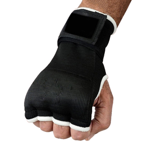 Gants intérieurs rembourrés en cuir pour la boxe, bandages de main à doigts ouverts, logo personnalisé, équipement de soutien du poignet pour l'entraînement - Product Image 6
