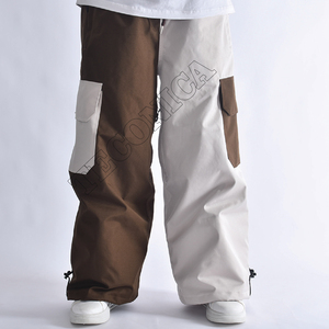 Pantalon de neige à blocs de couleur de nouvelle conception avec des poches cargo fonctionnelles, ventilation, vêtements de ski d'hiver - Product Image 2