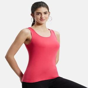 Camisetas sin mangas de secado rápido ajustadas ligeras para mujer de color personalizado cuello de lazo estirable sostenible de talla grande con cuentas estilo japonés - Product Image 5