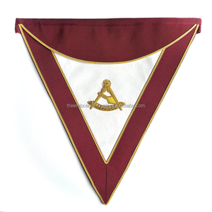 Illustrious Masters Apron High Quality Embroidered Regalia Adjustable Waist Strap Durable <b>Material</b> Manufacturer Supply - Product Image 2