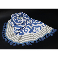 Eco-Friendly Woven Cotton Quick-Dry Printed Fouta Towel-Modern Luxury Design Customizable Free Sample Wholesale India All-Season