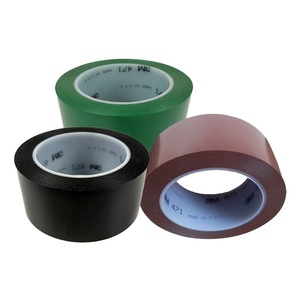 3M 471 Ruban de marquage Couleur Polyéthylène Vinyle Avertissement de sécurité au sol Caractéristique antistatique Ruban d'isolation électrique en caoutchouc - Product Image 1