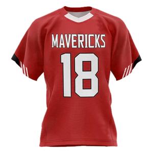 Camiseta de Lacrosse con Impresión Digital Personalizada a Precio Económico, Unisex, de Alta Calidad, 100% Poliéster de Malla, Secado Rápido, Transpirable y Ligera - Product Image 1