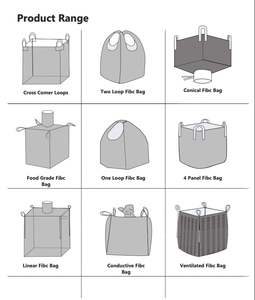 ถุงจัมโบ้สีขาวแบบไม่ถักทอ ความจุ 1000 กิโลกรัม สำหรับบรรจุภัณฑ์และการจัดเก็บ - Product Image 5