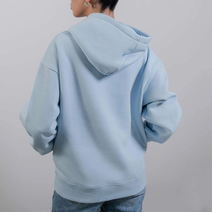 Sweat-shirt à capuche oversize de haute qualité avec logo personnalisé OEM, streetwear, épaules tombantes, molleton lourd, sweat-shirt de sport, sweat-shirt pour femme - Product Image 3