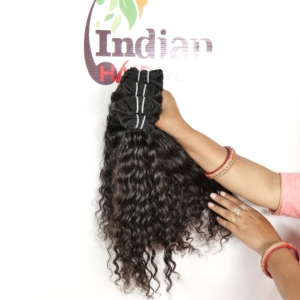 Extensions de cheveux humains vierges de qualité 100% naturelle, mèches doubles tissées à la machine, cheveux indiens Remy bouclés, styles de tissage profond et aquatique - Product Image 3