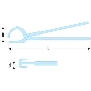 Pince à ressorts de frein Facom - Product Image 2