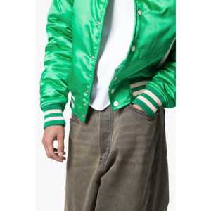 Veste universitaire classique en satin de haute qualité, matelassée, design personnalisé, pour une variété d'événements sportifs et décontractés, en plein air et en intérieur, tendance. - Product Image 1