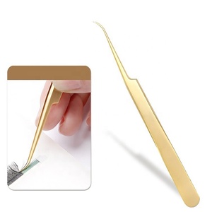 Emballage personnalisé de haute qualité Conception professionnelle Pince à épiler d'extension de cils en acier inoxydable Volume pointu Offre Spéciale le Service OEM - Product Image 3