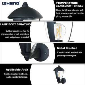 Đèn <span class=keywords><strong>LED</strong></span> gắn tường ngoài trời Đèn sân vườn IP44 Nhựa Điều khiển từ xa Có thể điều chỉnh độ sáng Bảo hành 3 năm Chiếu sáng sân vườn - Product Image 2