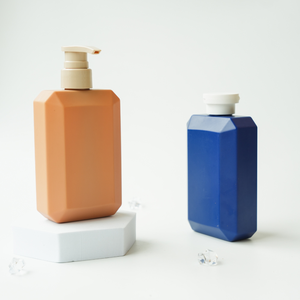 Bouteilles en plastique de haute qualité de 350 ml avec revêtement en velours HDPE, pompe à lotion pour cosmétiques masculins, shampoing, revitalisant (marque personnalisée OEM) - Product Image 5