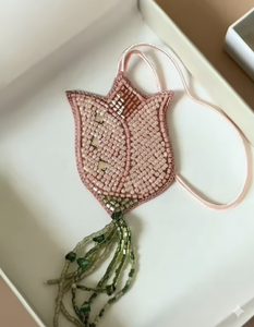 Charmes en perles de pierres précieuses plaqués or rose, 3 pendentifs en grappe de perles pour la fabrication de bijoux, charmes de pierres de naissance faits à la main - Product Image 2