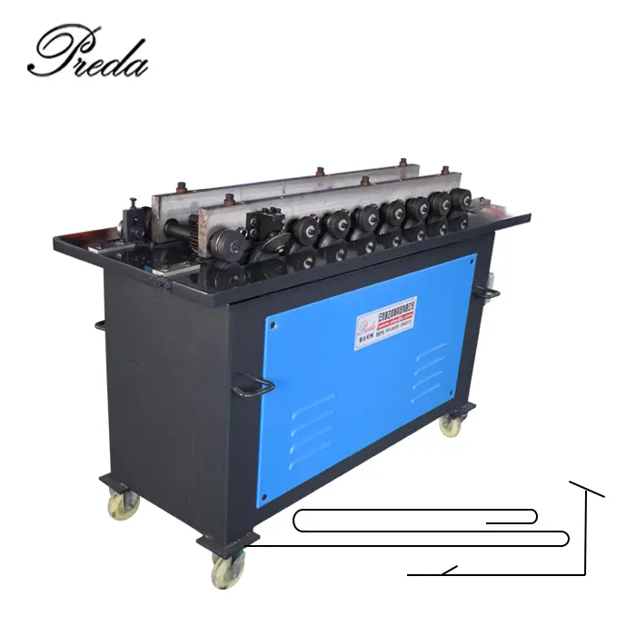 HVAC-conducto de aire Rectangular, máquina de fabricación de bloqueo a presión, precio de fábrica
