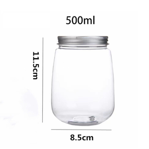 Botella de PET en Forma de U, la Más Vendida, de Grado Alimenticio, para Leche, Té, Jugos y Bebidas, con Tapa de Aluminio y Orificio para Pajita, de Fábrica en Vietnam - Product Image 2