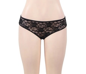 MONO RIDESR Bragas de Encaje Sexy para Mujer, Tallas Grandes, Cómodas, de Spandex/Algodón, Control Medio, Ropa Interior, Tanga de Encaje Completo - Product Image 3