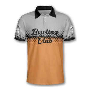 Custom <b>Bowling</b> Jersey 100% Polyester Unisex T <b>Shirt</b> Short Sleeves Mesh Jersey Breathable Quick Dry Classic Retro <b>Shirt</b> - Product Image 4