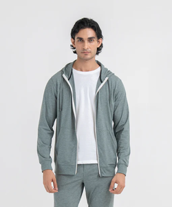 Sweat à capuche en polaire pour homme, grande taille, coton, anti-rétrécissement, respirant, poche avant, personnalisable, OEM, marque privée, décontracté, sport - Product Image 1