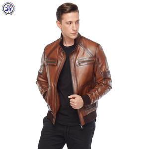 Venta al por mayor de alta calidad de peso ligero mejor diseño 2024 hombres chaqueta de cuero a la venta ahora - Product Image 3