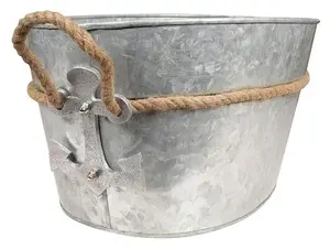 Tina de fiesta de bebidas ovalada de acero inoxidable personalizada al por mayor manijas ecológicas/certificado CE para cerveza vino bebidas al aire libre - Product Image 5