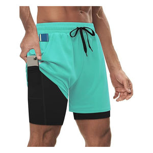 Pantalones cortos deportivos de verano para hombre, Bermudas informales finas, ropa clásica negra, pantalones cortos de playa para hombre - Product Image 2