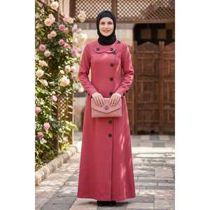 เสื้อคลุมชิฟาแบบอาบายะ ผ้าไหมทอลายพิมพ์  สำหรับฤดูร้อนและฤดูหนาว - Product Image 1