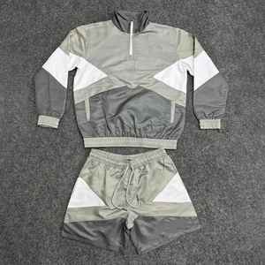 Logo personnalisé Hiver Décontracté Coupe-Vent Survêtement Coupe-Vent pour Hommes avec Short Cargo Ensemble de Jogging en Nylon - Product Image 1