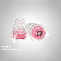 Bouchons de jauge d'oreille en silicone transparent avec cône de réduction du bruit Aier, ajustement parfait pour un confort toute la journée