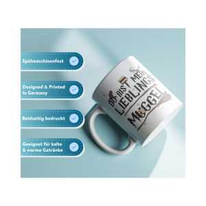 Tu es mon mug en argile 3D préféré, environ [taille]. 330 ml, design moderne peint à la main, compatible lave-vaisselle et micro-ondes, pour un usage quotidien, idéal pour offrir - Product Image 1