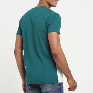 Última moda desgaste color sólido hombres camiseta para adultos diseño personalizado secado rápido liso hombres camiseta - Product Image 3