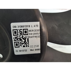VENTOLA RAFFREDDAMENTO MOTORE MERCEDES Classe E Berlina W211 2a Serie 3136613318 646820 diesel 2148 (07>) - Product Image 4