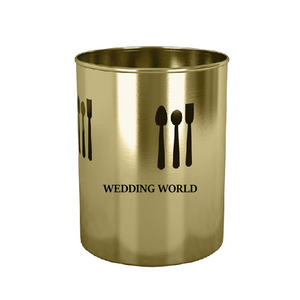 Metal Copper Finished <b>Utensil</b> <b>Holder</b> Hot Selling <b>Kitchen</b> Ware Flatware Caddy Round Hotel And Restaurant Ware <b>Utensil</b> Caddy - Product Image 4