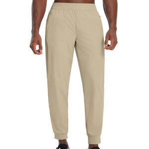 Pantalones de Lona Rectos con Cintura Elástica para Hombre, Pantalones Casuales Deportivos Transpirables y Ecológicos para Otoño - Product Image 1
