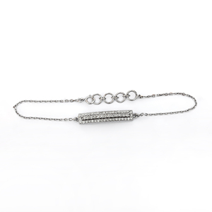Moda de moda 2024 1,22 Ct Esmeralda tanzanita piedra preciosa diamante Real encanto enlace cadena pulsera 14K oro blanco Pascua regalo joyería - Product Image 5