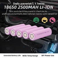 Grosir Baterai Lithium Ion 18650 Bulk 2500mAh 3.6V NCM High Rate 20A N18650CNP 300 Siklus untuk Pabrik Paket Baterai