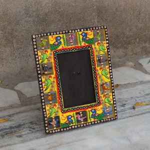 Cadre photo en bois écologique fait à la main Cadre photo créatif pour la décoration de table et les cadeaux peints à la main - Product Image 2