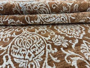 Tapis indien en viscose et laine noué à la main, luxueux, fait à la main, lavable, à poils longs, moderne, traditionnel, pour la décoration de la maison - Product Image 4