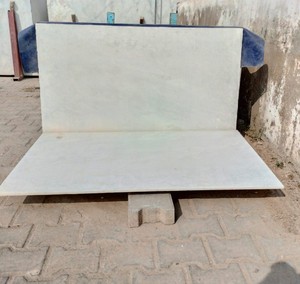 Ambaji Dalles de marbre blanc supérieur poli 16-20mm d'épaisseur Design moderne élégant Intérieur Extérieur Salle à manger Salon Salle de bain - Product Image 2