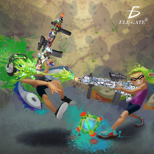 Pistola ad Acqua Automatica M416 Mimetica Tipo Gotcha con Idrogel - Product Image 4