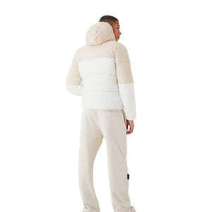 2025 Detachable Custom Embroidery Logo Men's <b>Hooded</b> Custom Warm Thick Outdoor Winter Coat Quilted <b>Padded</b> Bubble <b>Jacket</b> - Product Image 3