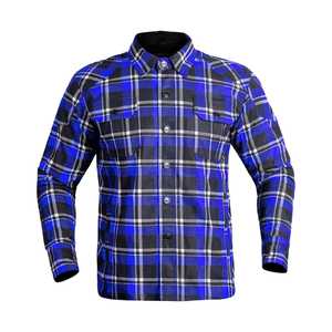 Chemise d'extérieur en flanelle de coton pour hommes Vêtements de travail décontractés à manches longues à carreaux Tissu durable OEM Logo personnalisé Approvisionnement en vrac - Product Image 6