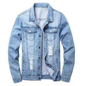 Superb Quality Plus Size Casual Slim Custom Made Denim <b>Jacket</b> Comfortable Turn Collar Winter <b>Jacket</b>-4XL New Condition - Product Image 1
