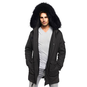 Vente en gros Parka pour homme au look élégant de qualité supérieure Parka en nylon à capuche pour homme - Product Image 1